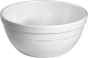 Melamine Ben Bowl 10.5 inch, 135 Oz. White, Pack of 3, Display Purpose