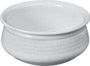 Melamine Dotted Handi Bowl, 6 inch, 28 Oz. White, 12/Case, Serving Bowl