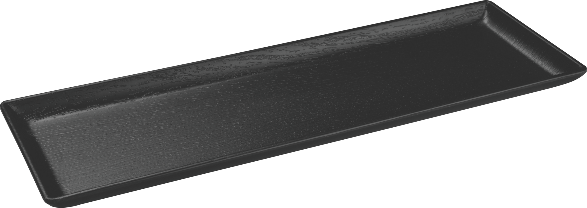 Melamine Trinity Rectangle Plate 10 inch Black, Pack of 12, Serve - ware