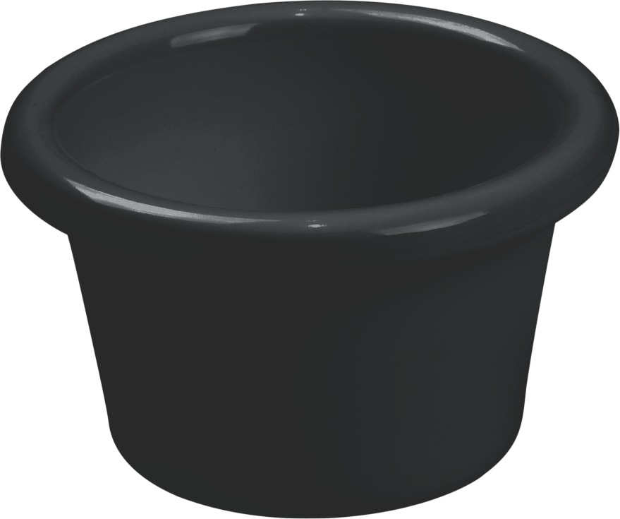 Melamine Ramekin Plain 2 Oz. Black, Pack of 48