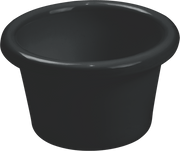 Servewell S-2748B-A – Melamine Ramekin Plain 3 Oz. Black