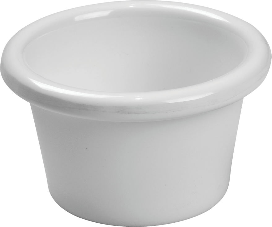Melamine Ramekin Plain 4 Oz. White, Pack of 48
