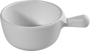 Melamine Round Scoop 3.5 inch, 3 Oz. White, Pack of 24