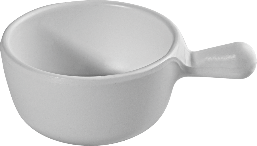 Melamine Round Scoop 3.5 inch, 3 Oz. White, Pack of 24
