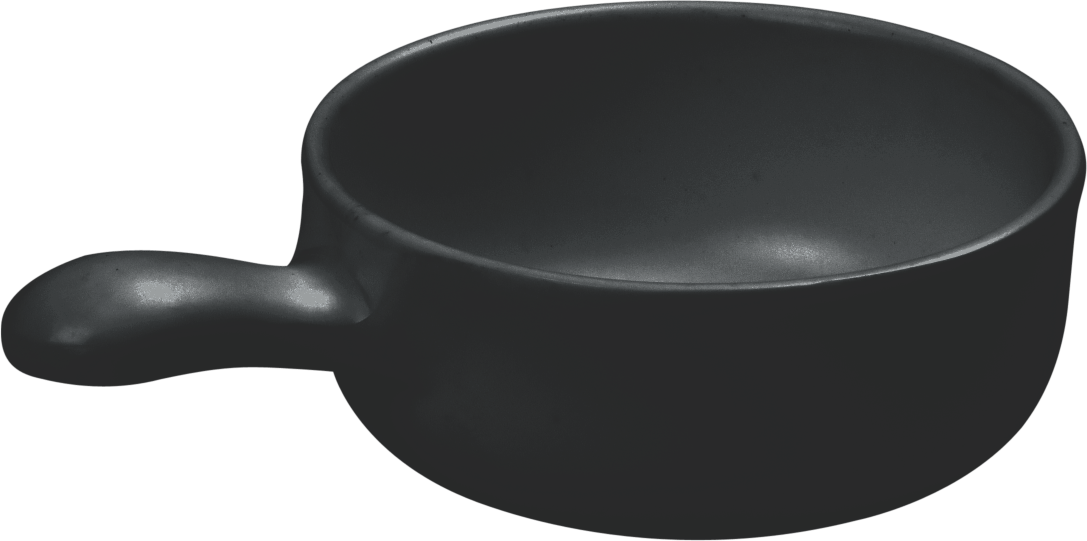 Melamine Round Scoop 4.3 inch, 3.4 Oz. Black, Pack of 24