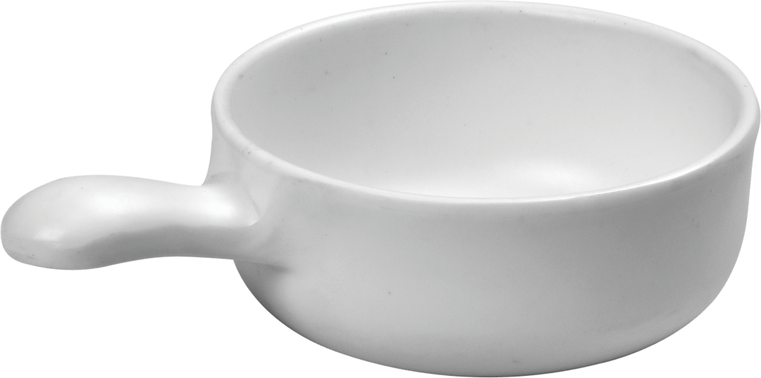 Melamine Round Scoop 4.3 inch, 3.4 Oz. White, Pack of 24