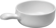 Melamine Round Scoop 4.3 inch, 3.4 Oz. White, Pack of 24