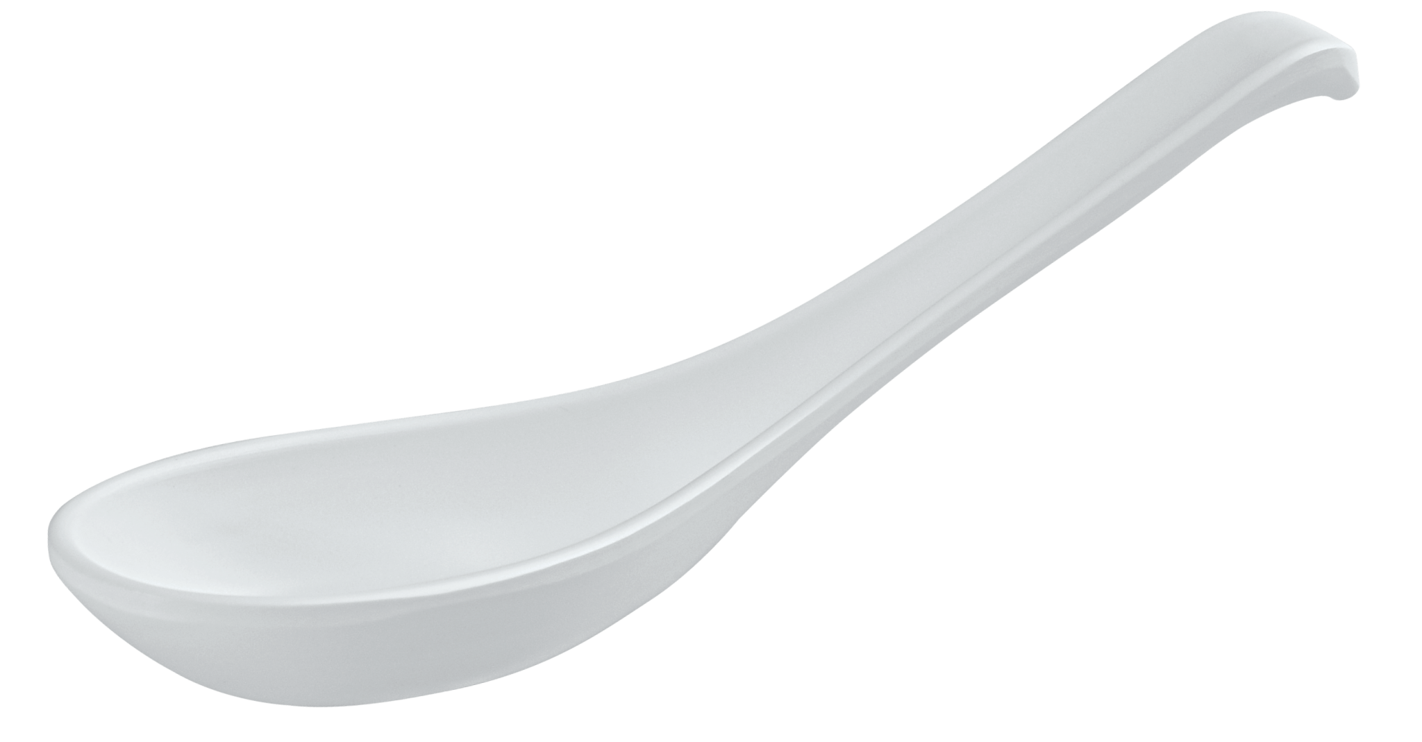 Melamine Matte Soup Spoon 5.7 inch White, 24/Case