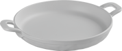 Melamine Round Servo Dish W/handle 7.5 inch White