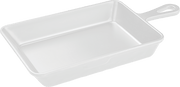 Servewell S-2774W – Melamine Rectangle Platter Dish W/handle 10.8 Oz. White