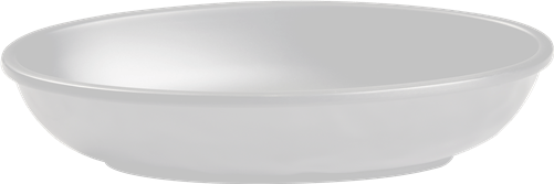Servewell S-2783W – Melamine Matte finish Oval Dish, 7.5 inch, 14 Oz. White - 12 per case