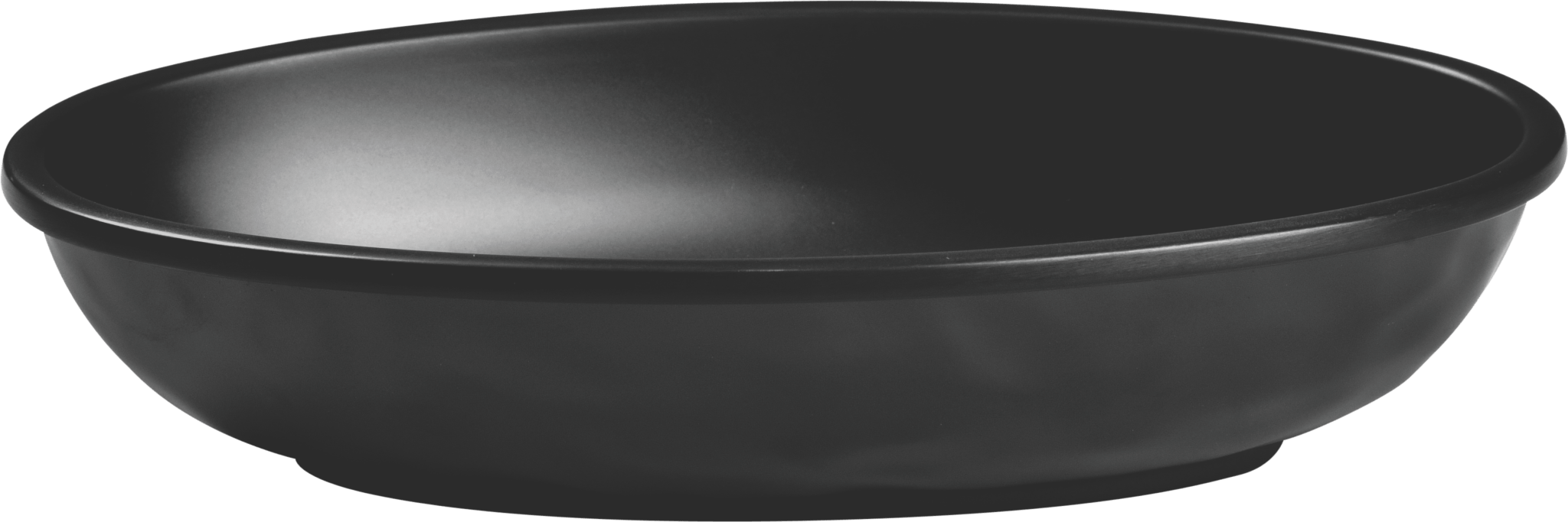 Servewell S-2784B – Melamine Matte Oval Dish 20 Oz. Black