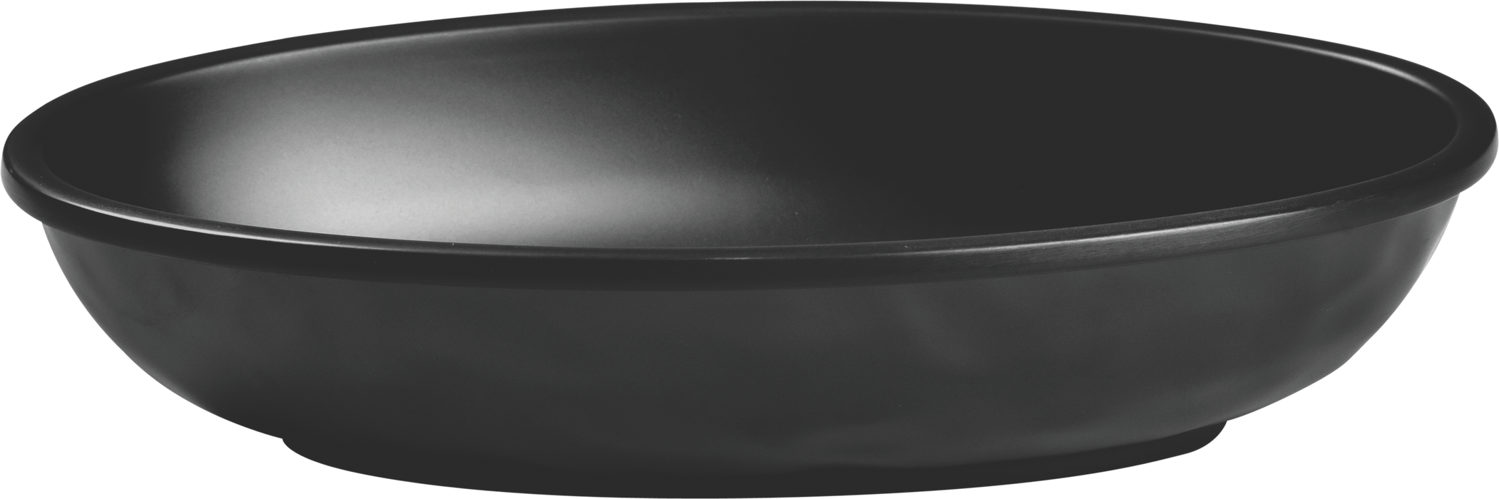 Melamine Matte Oval Dish 8.5 inch, 20 Oz. Black