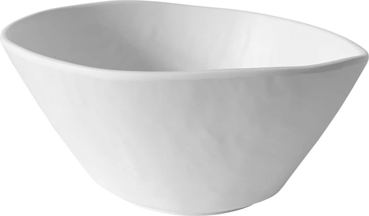 Melamine Dimple Bowl 6.5 inch, 25.4 Oz. White