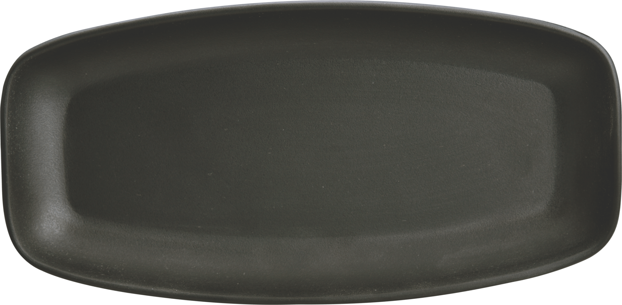 Melamine Catering Rectangular Platter 9.5 inch, Black, Pack of 12