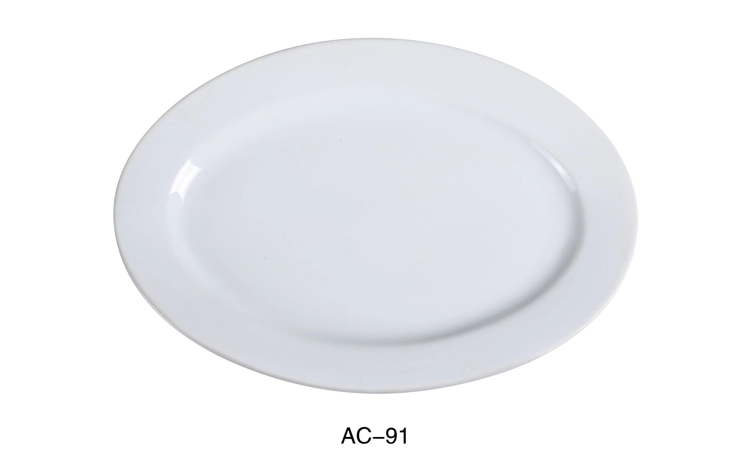 Yanco AC - 91 ABCO 20"‚ Oval Platter, China, Super White, Pack of 4