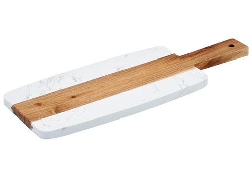 WINCO SBMW - 156 Marble & Wood Serving Board