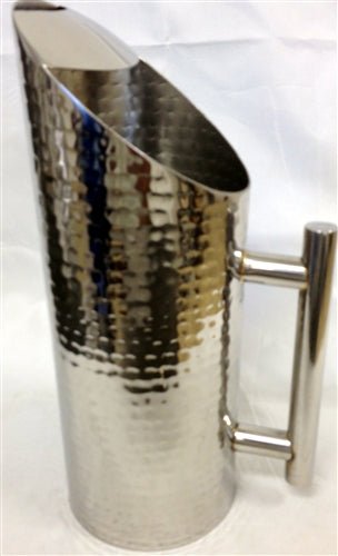 Stainless Steel Hammered Tower Water Pitcher - BH