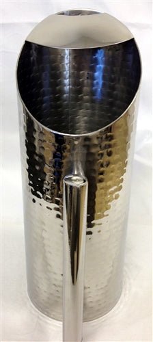 Stainless Steel Hammered Tower Water Pitcher - BH