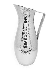 Stainless Steel Hammered Water Pitcher - Elegant