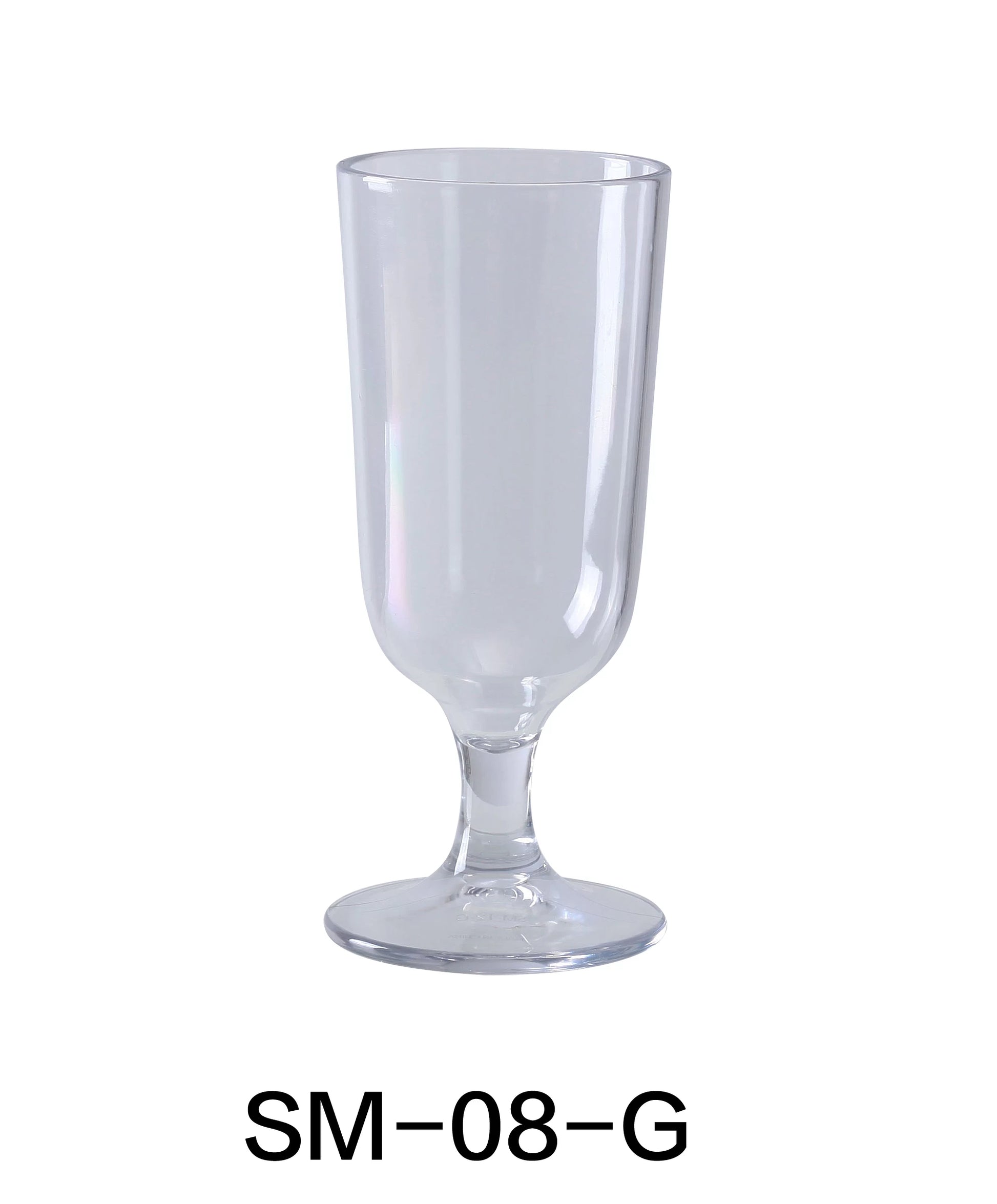 Yanco SM - 08 - G Stemware Goblet Glass, 8 oz Capacity, 3"‚ Diameter, 5.5"‚ Height, Plastic, Clear Color, Pack of 24