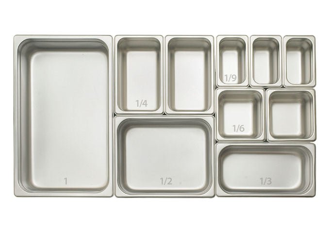 WINCO SPJH - 104 Full Size 1/1 Anti - Jamming 22 Gauge Stainless Steel Steam Pan - 4 inch Deep