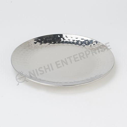 Hammered Stainless Steel Side Plate 7.5 inches