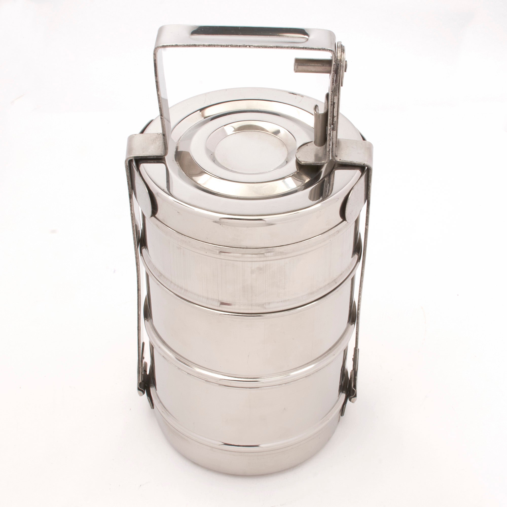 Stainless Steel Tiffin Lunch Box 3 Tier, 20 Oz. Bowl