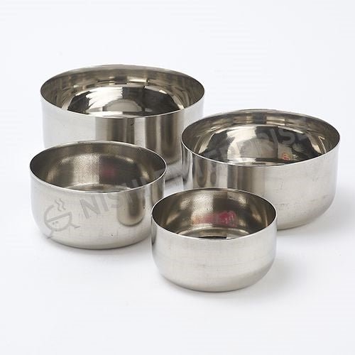 Stainless Steel Katori Serving Bowl- 4 inch - 12 Oz.