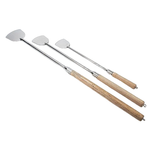 Stainless Steel Mixing Paddle with Wooden Handle - 35 Inche long