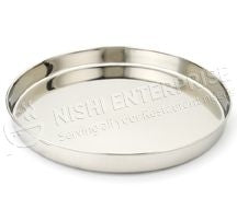 Stainless Steel Round Thali Plate 13 inch with Border