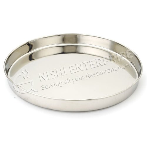 Stainless Steel Round Thali Plate 13 inch with Border