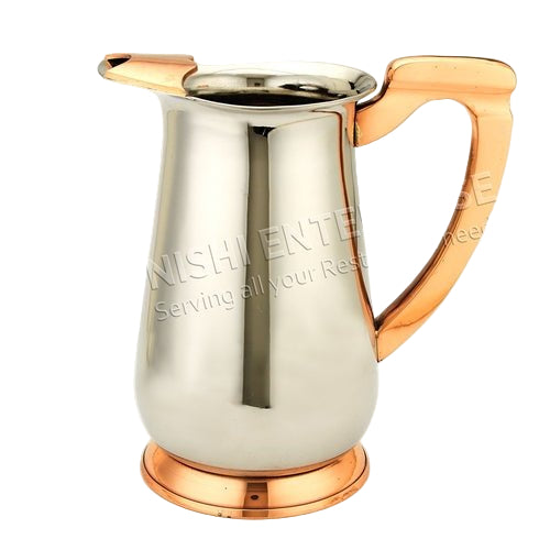 Stainless Steel and Copper Pitcher - 64 Oz.