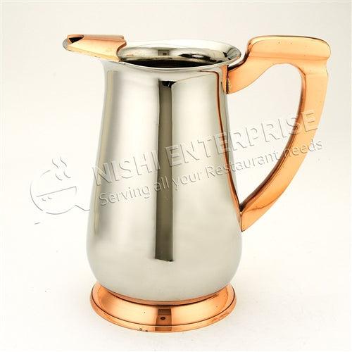 Stainless Steel and Copper Pitcher - 64 Oz.