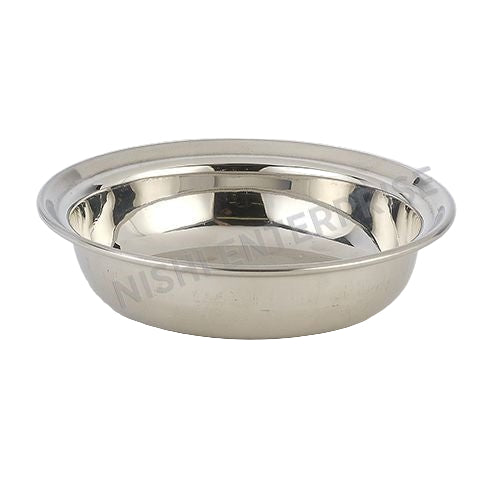 Stainless Steel Round Entree Serving Dish - 16 Oz.