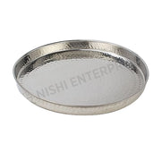 Hammered Stainless Steel Round Thali Platter 13 inch