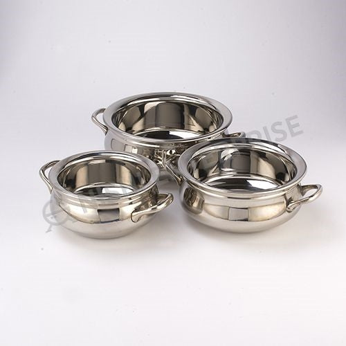 Stainless Steel Handi Bowl wIth Handle # 3 - 32 oz