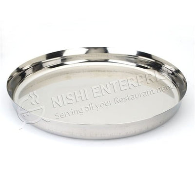 Stainless Steel Thali Platter - 13 Inch Dia.