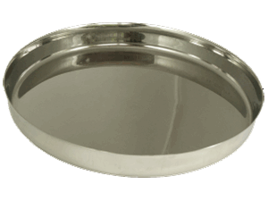 Stainless Steel Thali Platter - 13 Inch Dia.