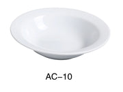 Yanco AC - 10 ABCO 13 oz Grapefruit Bowl, 6.5"‚ Diameter, China, Super White, Pack of 36
