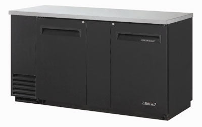 Turbo Air TBB - 3SBD - N6 Back Bar Cooler With 2 - Solid Doors & Locks, Black & Stainless