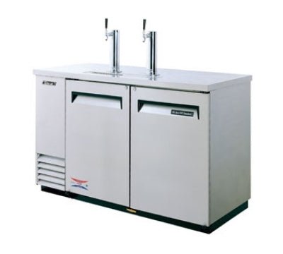 Turbo Air TBD - 2SD - N6 59 - in All Stainless Beer Dispenser With 2 - Half Barrel Capacity