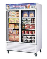 Turbo Air TGF - 49F Two - Section Freezer Merchandiser With Glass Doors, 49 - cu ft