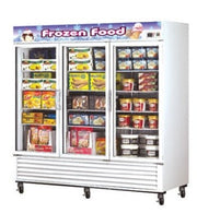 Turbo Air TGF - 72F(B) - N 3 Section Freezer Merchandiser With Glass Doors, 72 - cu ft