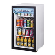 Turbo Air TGM - 5SD - N6 Refrigerator Countertop Merchandiser, White Cabinet w/ Black Framed Front