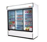 Turbo Air TGM - 69R(B) - N Refrigerated Merchandiser With Sliding Glass Doors, White