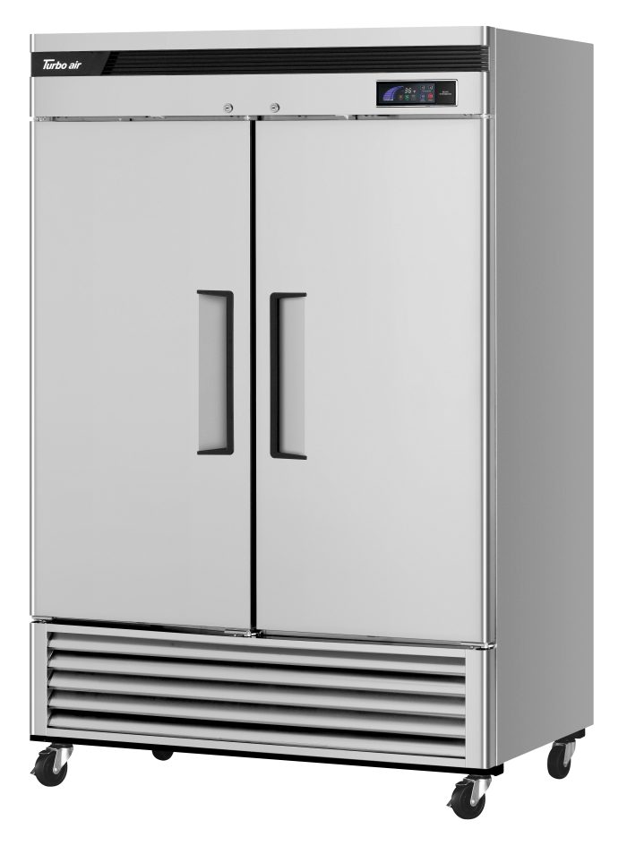 Turbo Air TSR - 49SD - N6, Double Doors Refrigerator, Bottom Mount with LED Lighting