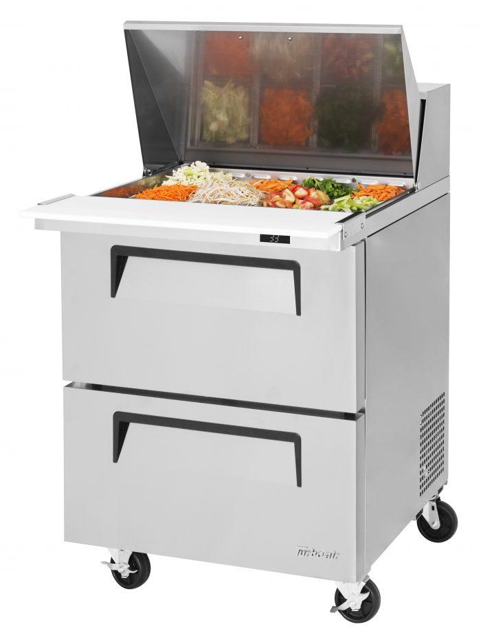 Turbo Air TST - 28SD - 12 - D2 - N, 2 Drawers Mega Top, Sandwich Refrigerated/Salad Unit