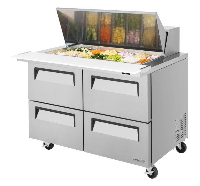 Turbo Air TST - 48SD - 18 - D4 - N, 4 Drawers Mega Top, Sandwich/Salad Unit, Refrigerated