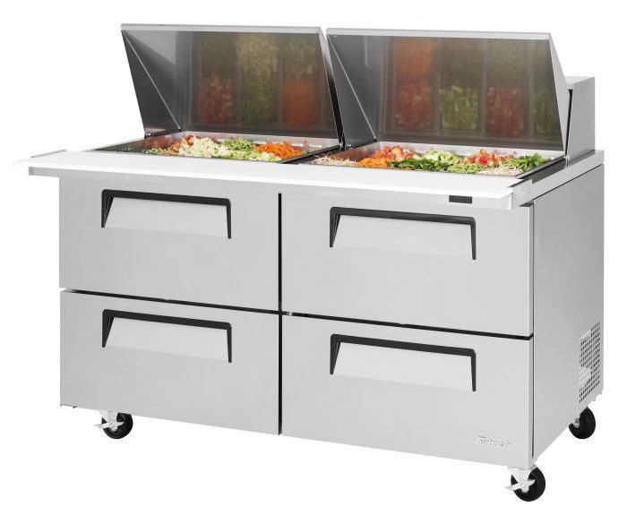 Turbo Air TST - 60SD - 24 - D4 - N, 4 Drawers Mega Top Refrigerated, Sandwich/Salad Unit